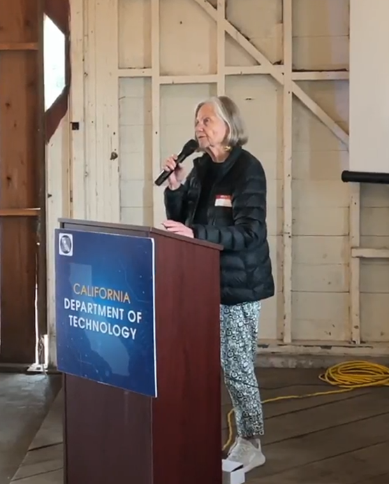 Alex Stillman, Mayor of Arcata speaks at the VERO-CDT ribbon-cutting event in Arcata, CA.