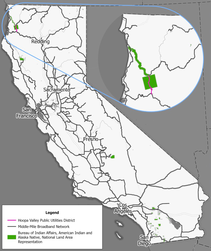 Middle-Mile by the Numbers map.