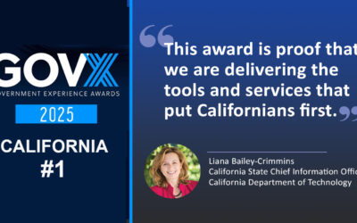 California Wins Top National Award for Digital Government Experience