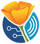 California poppy state flower, the Poppy digital assistant logo.