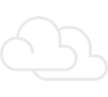 Two clouds overlapping each other.